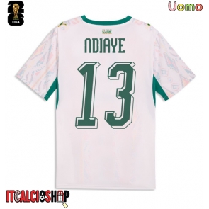 Senegal Iliman Ndiaye #13 Prima Maglia Mondiali 2026 Manica Corta Senegal Iliman Ndiaye #13 Prima Maglia Mondiali 2026 Manica Corta